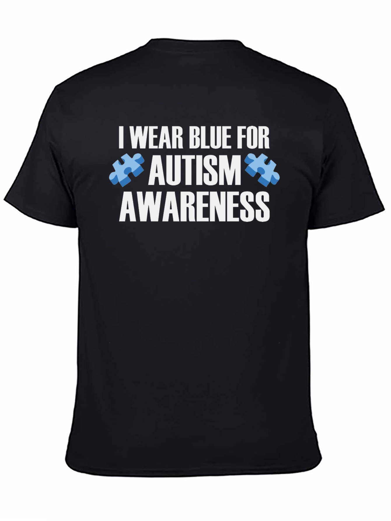 Autism Awareness T-Shirt - I Wear Blue For Autism