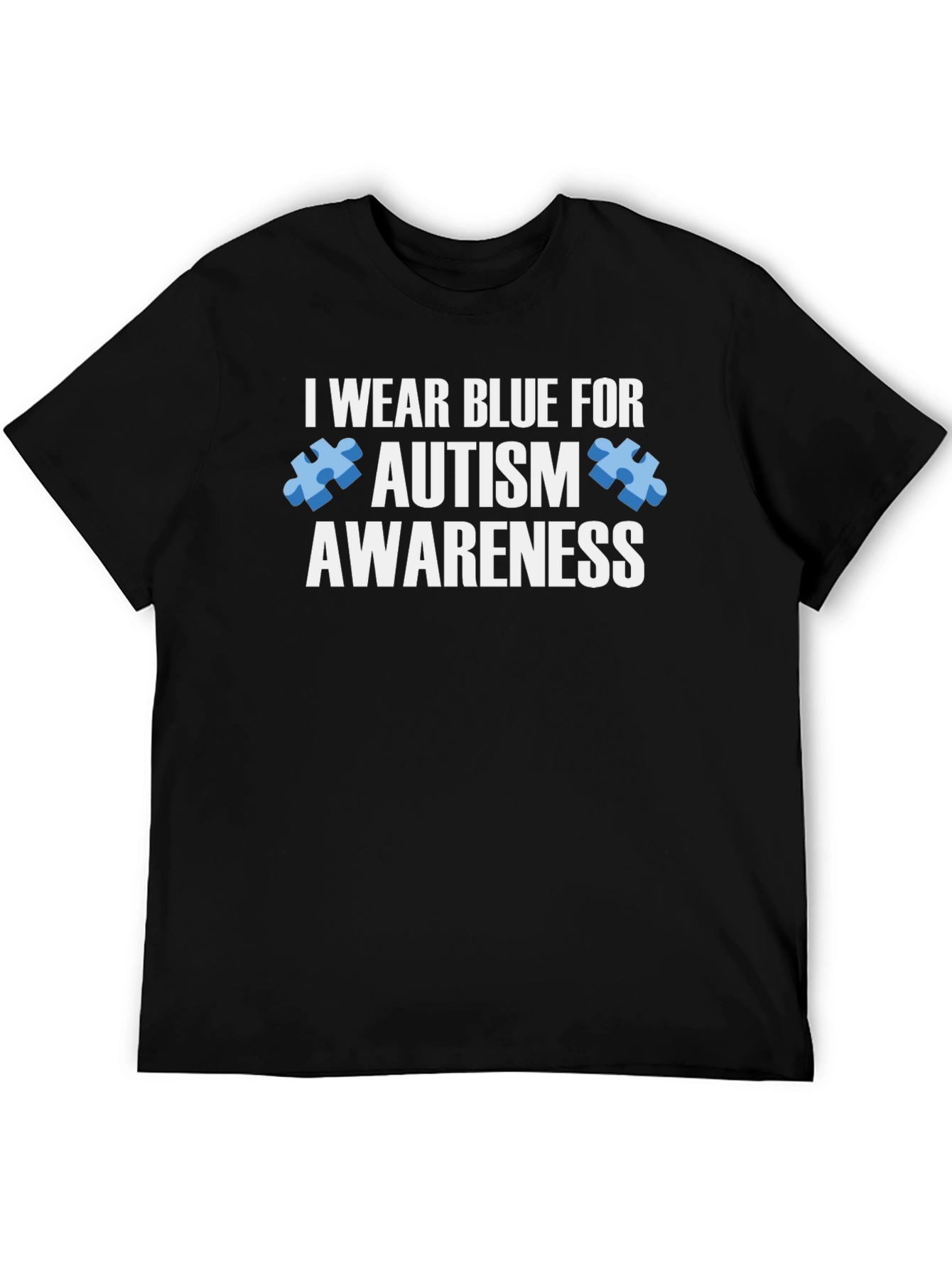 Autism Awareness T-Shirt - I Wear Blue For Autism