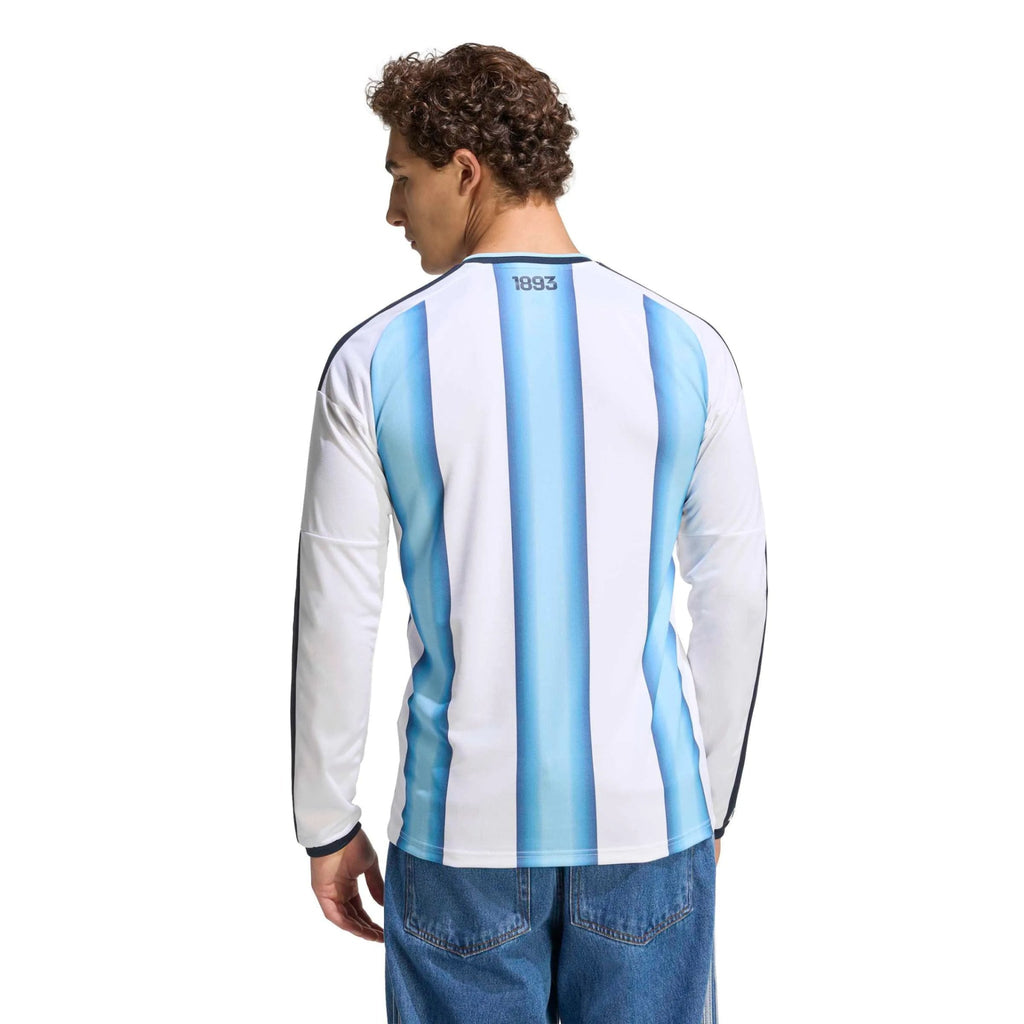 2026 Argentina Men's Stadium Home Long-Sleeve Soccer Jersey （Custom）