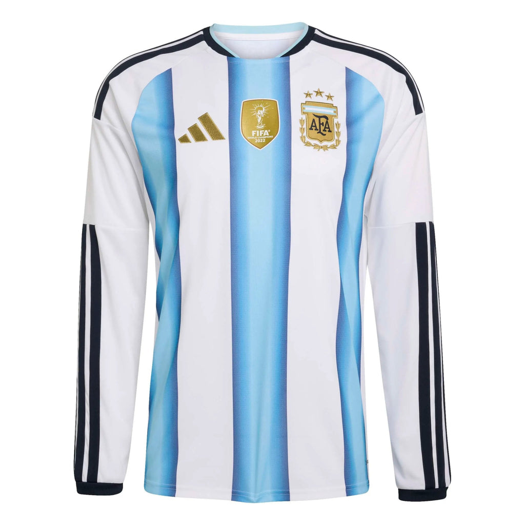 2026 Argentina Men's Stadium Home Long-Sleeve Soccer Jersey （Custom）