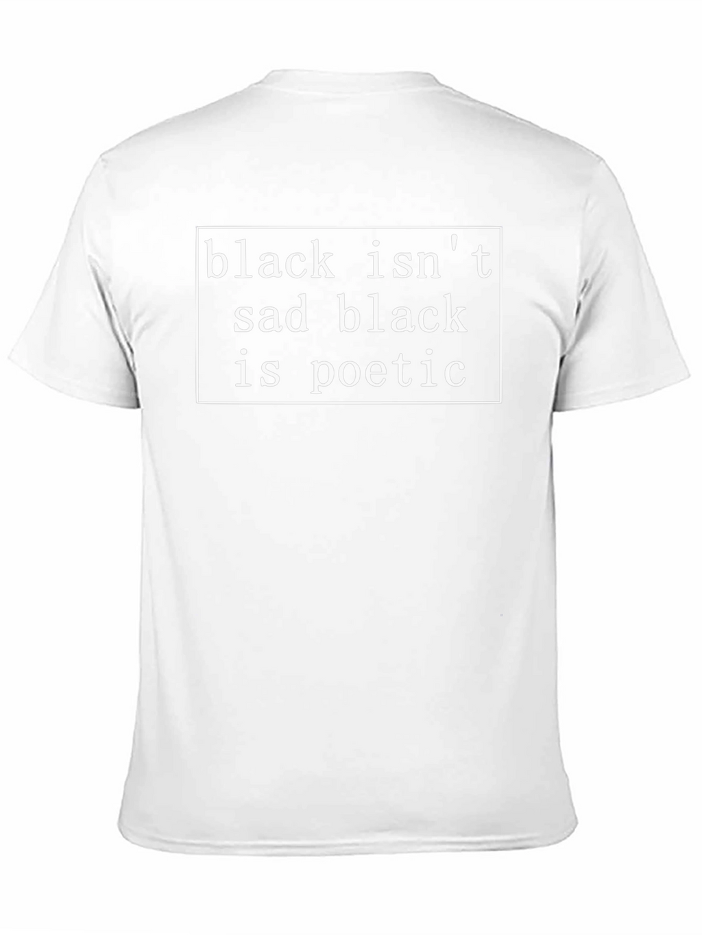 Poetic Black Tee - Unisex Statement T-Shirt