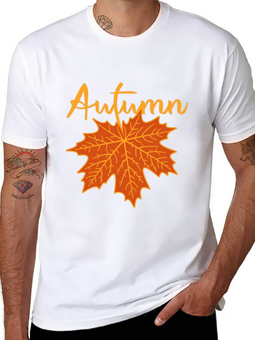 Autumn Maple Leaf Graphic T-Shirt
