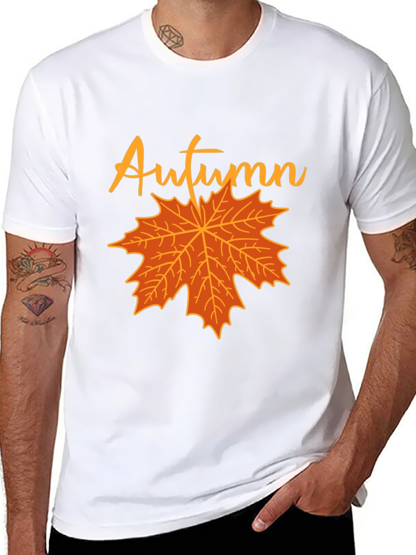 Autumn Maple Leaf Graphic T-Shirt