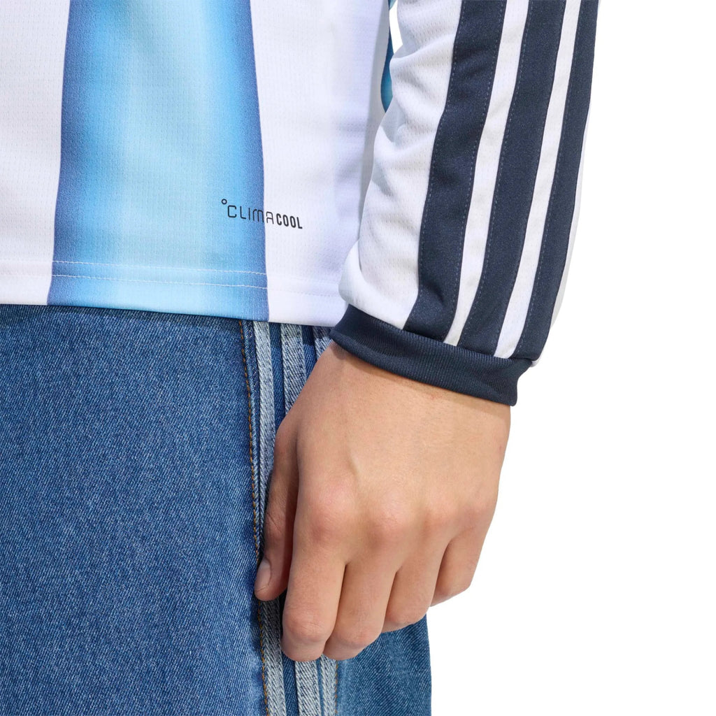 2026 Argentina Men's Stadium Home Long-Sleeve Soccer Jersey （Custom）