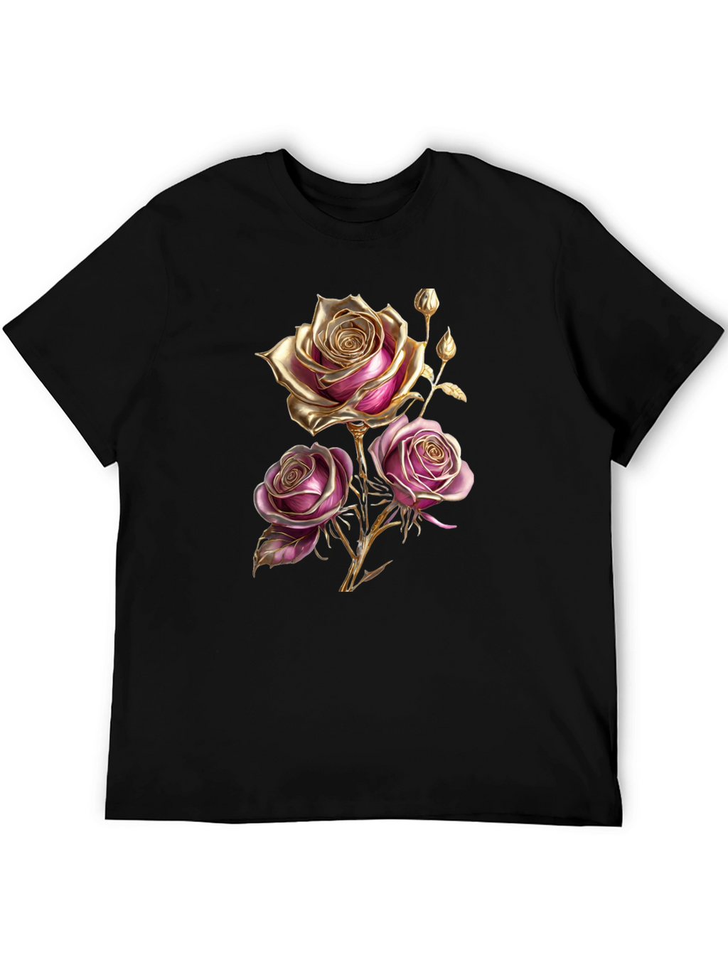 Elegant Rose Graphic T-Shirt