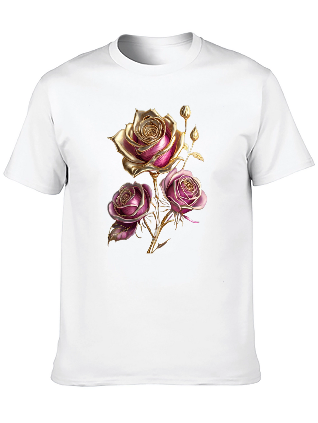 Elegant Rose Graphic T-Shirt