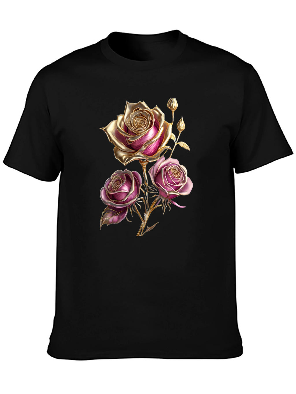 Elegant Rose Graphic T-Shirt