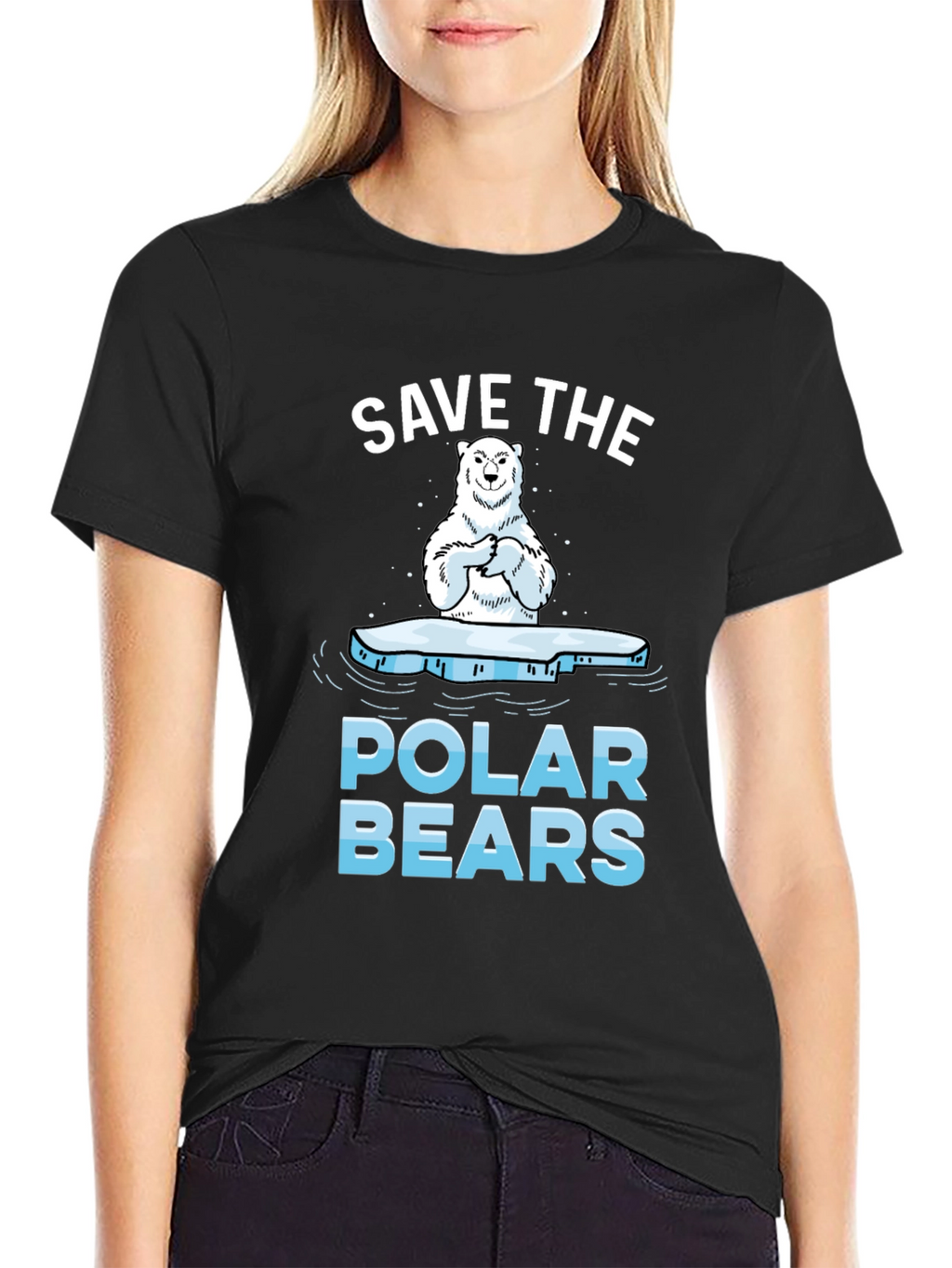 Save The Polar Bears Graphic T-Shirt