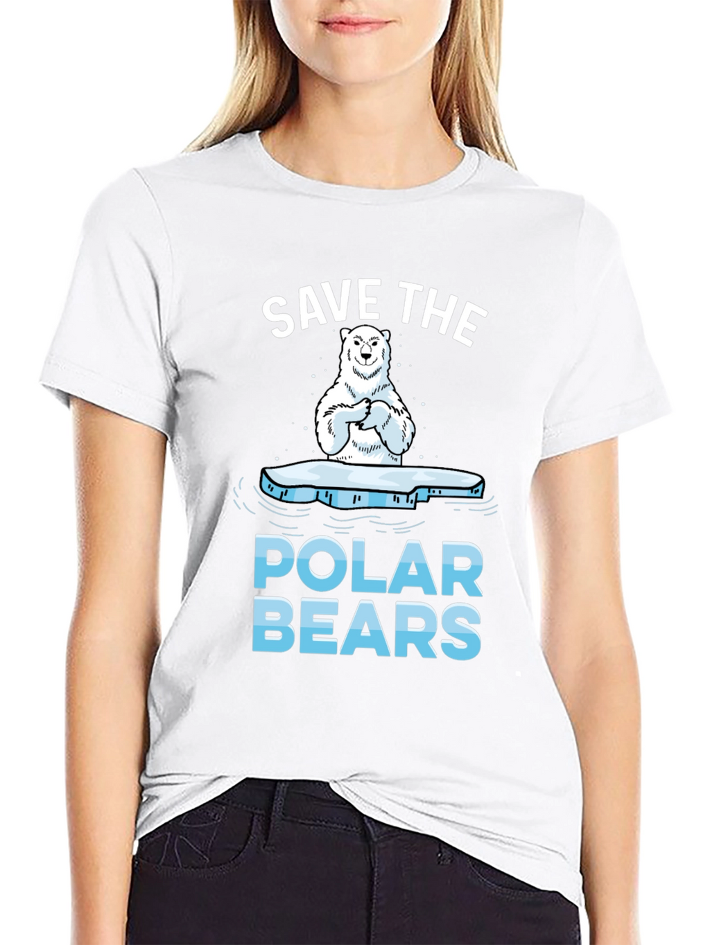 Save The Polar Bears Graphic T-Shirt