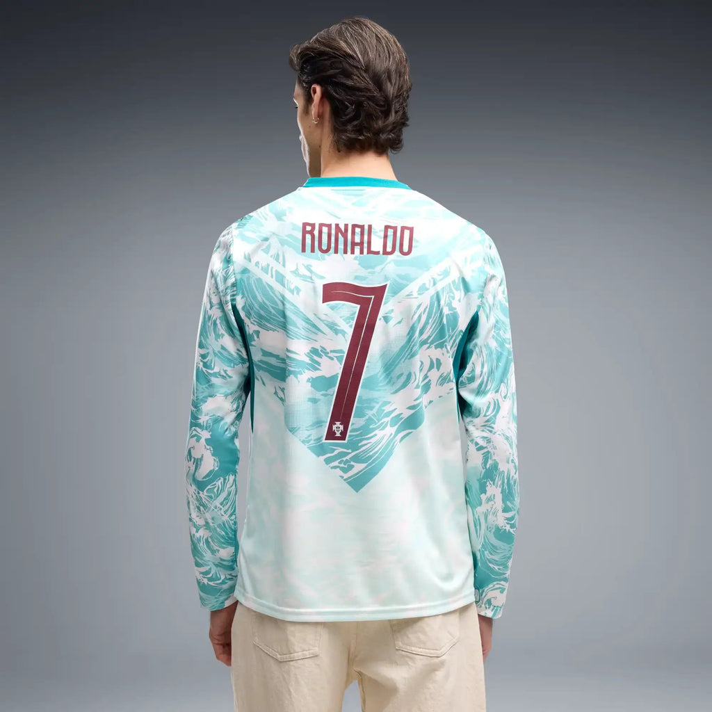 2026 Portugal Men's Stadium Away Ronaldo #7 Long-Sleeve Soccer Jersey