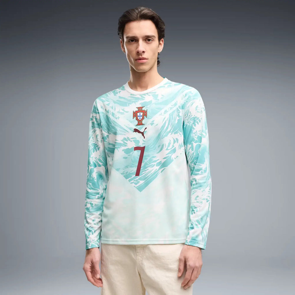 2026 Portugal Men's Stadium Away Ronaldo #7 Long-Sleeve Soccer Jersey