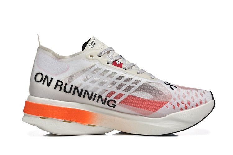 On Cloudboom Strike Running Shoes White Orange