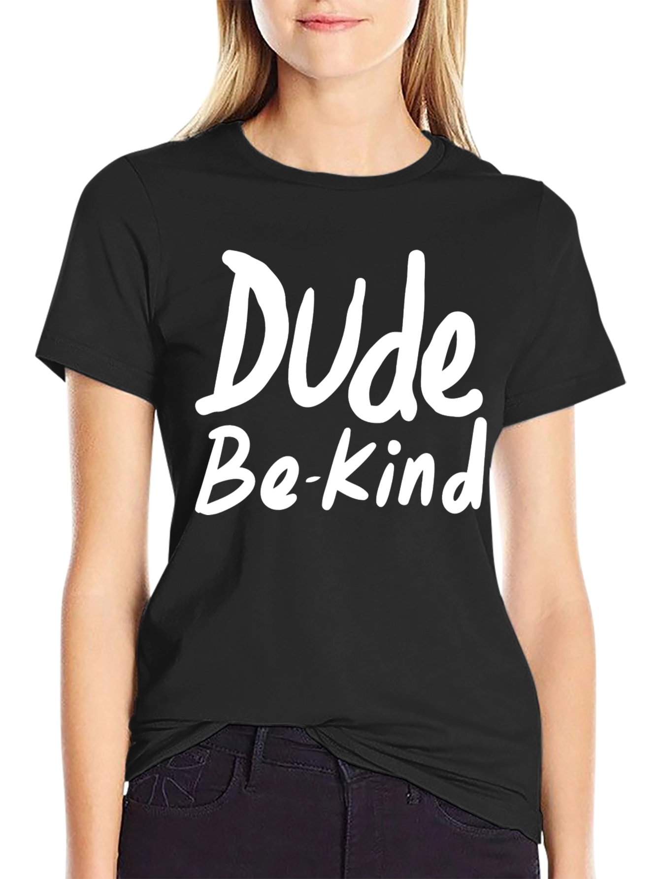 Dude Be Kind Black Graphic Tee