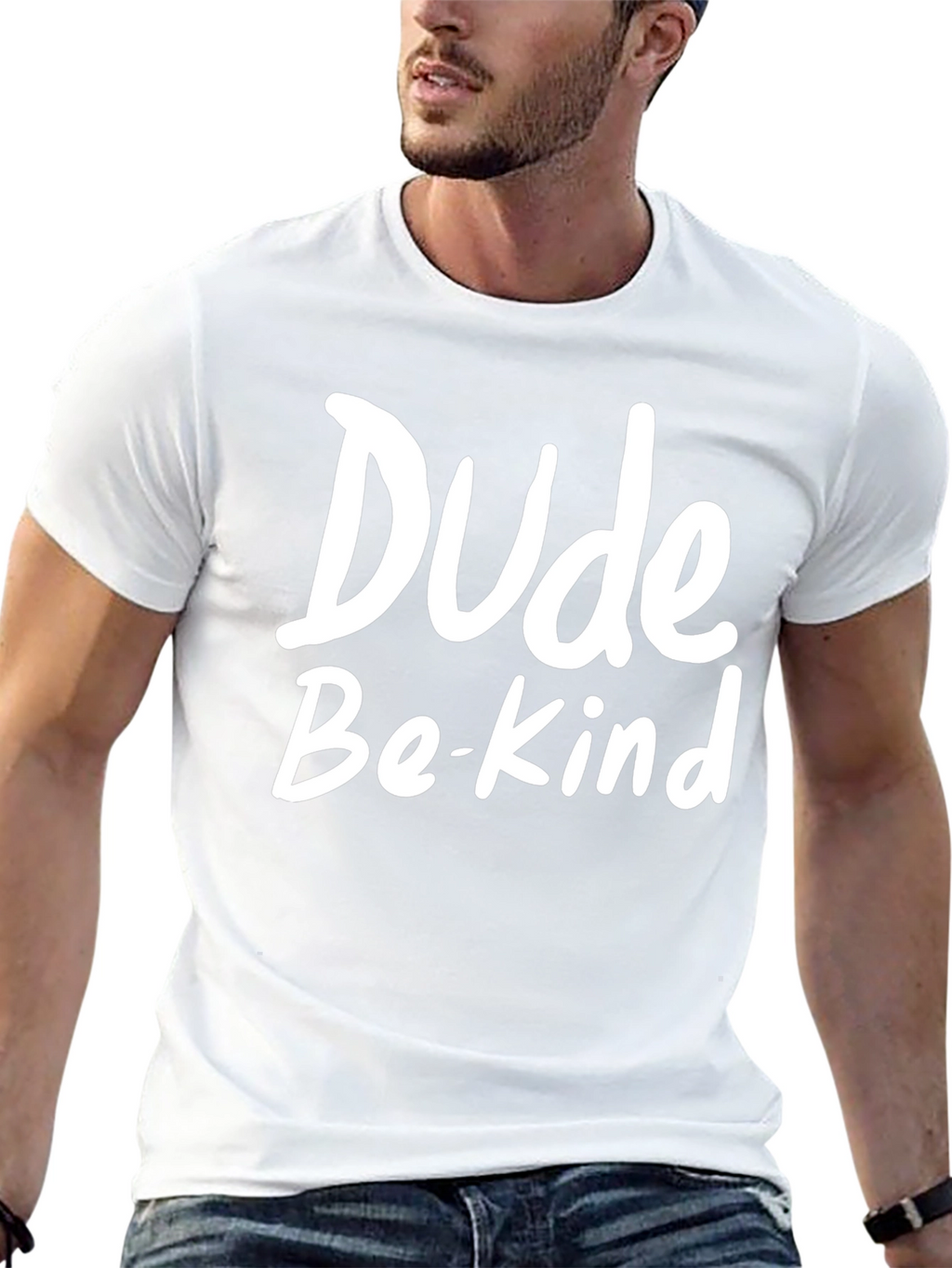 Dude Be Kind Black Graphic Tee