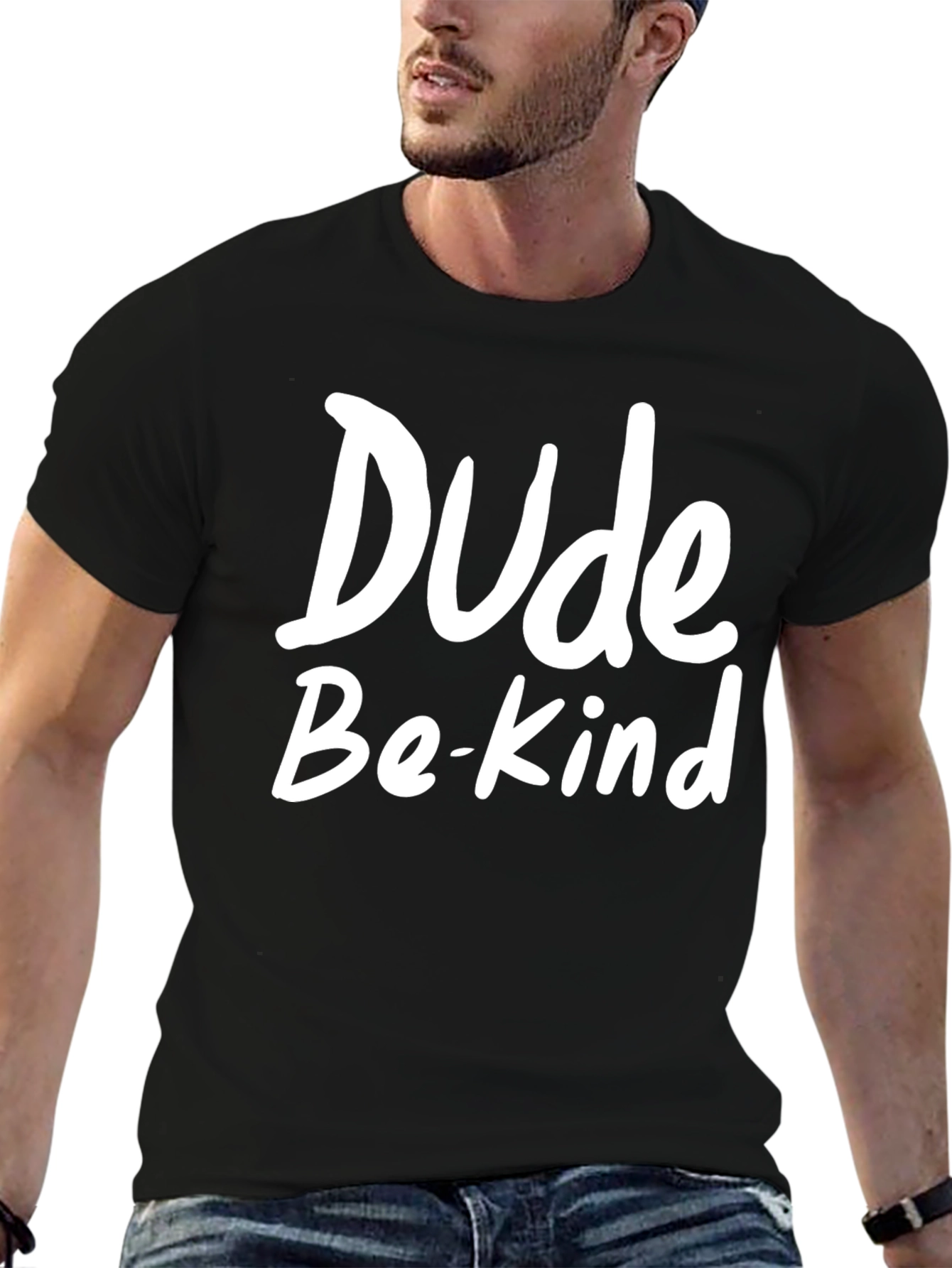 Dude Be Kind Black Graphic Tee