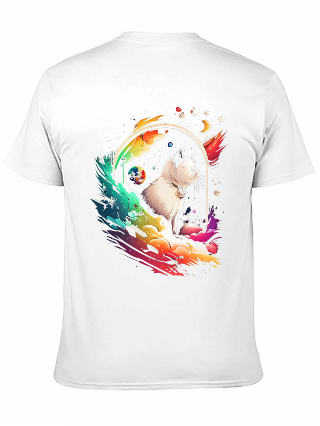 Cosmic Cat T-Shirt - Galaxy Kitten Tee