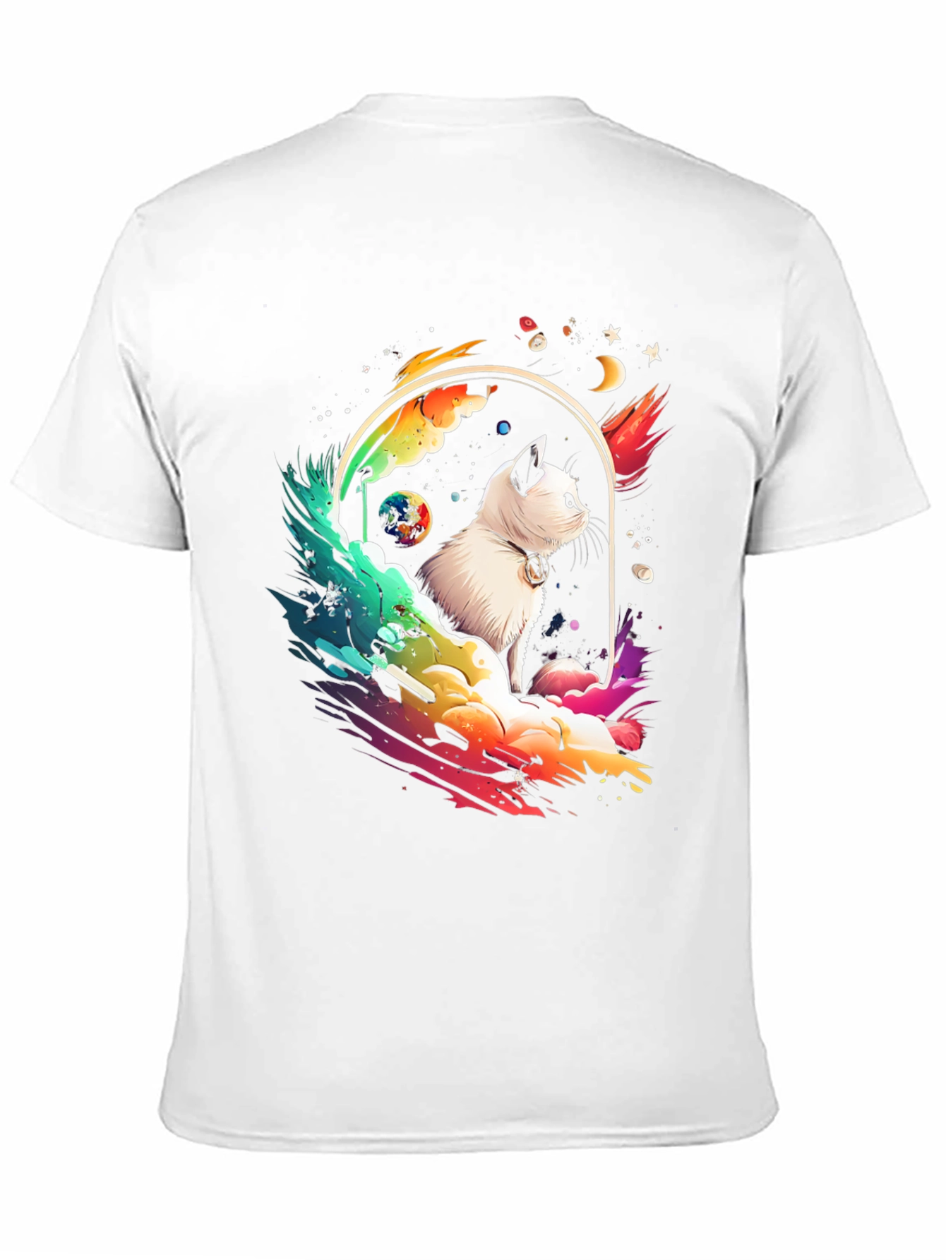 Cosmic Cat T-Shirt - Galaxy Kitten Tee