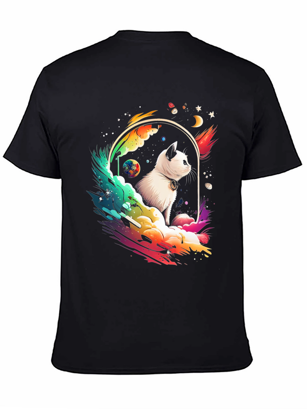 Cosmic Cat T-Shirt - Galaxy Kitten Tee