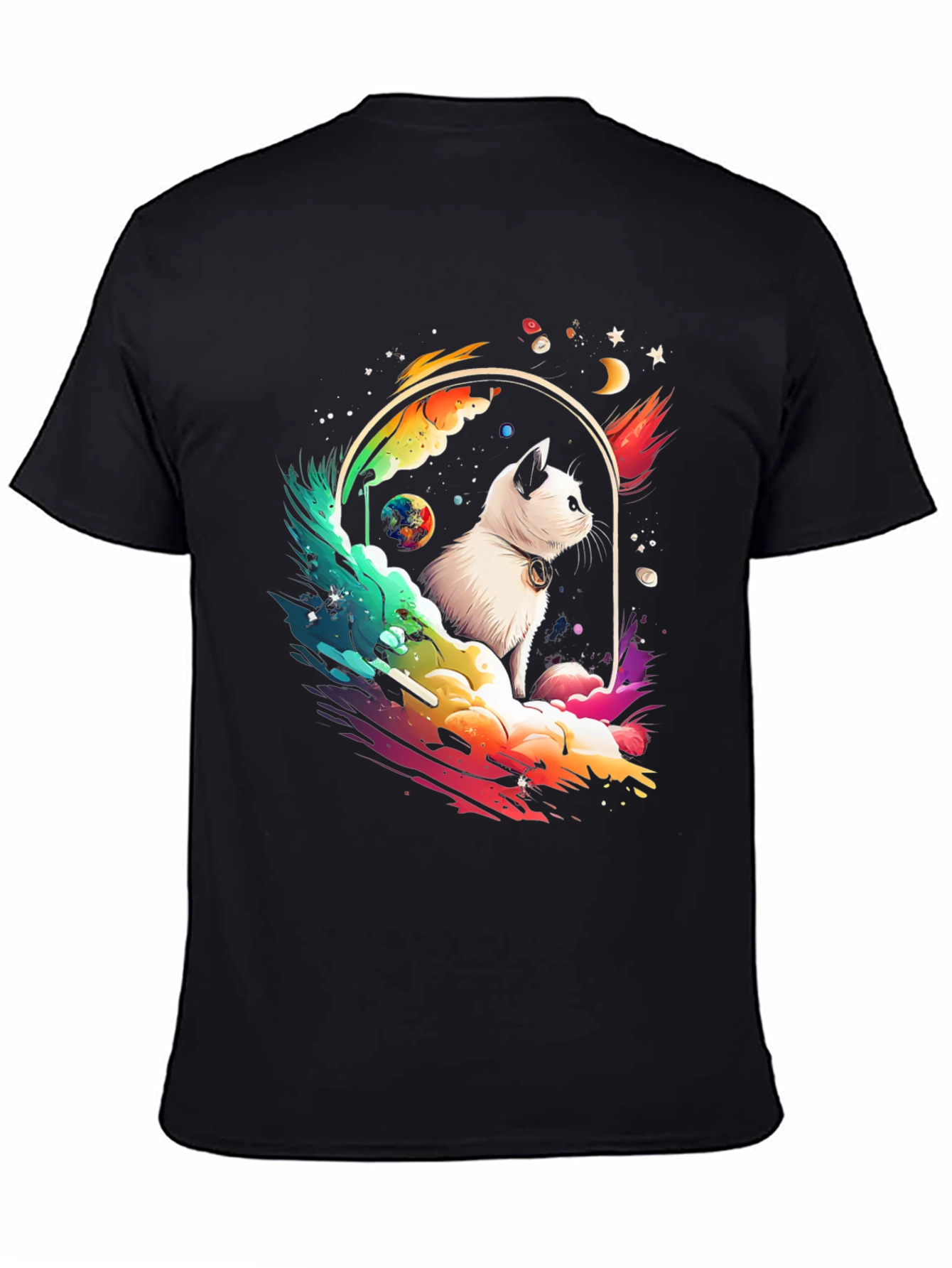 Cosmic Cat T-Shirt - Galaxy Kitten Tee