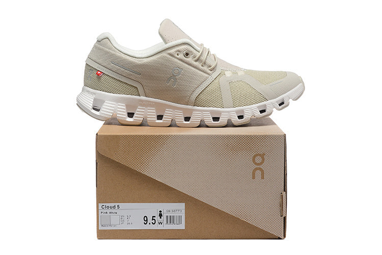 Cloud X Shoes On Running Light Beige