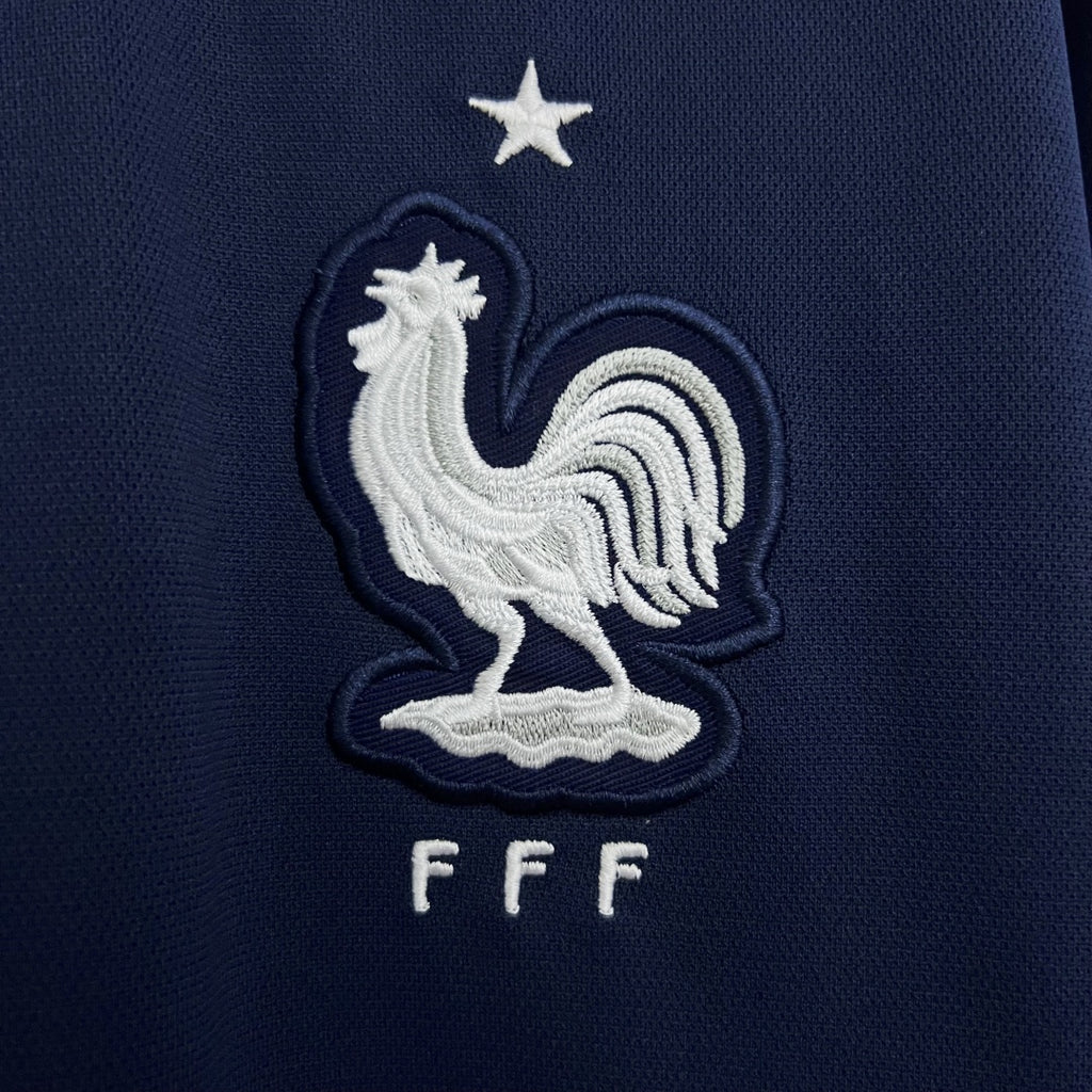 France Rertro Home Long Sleeve Jersey 2014