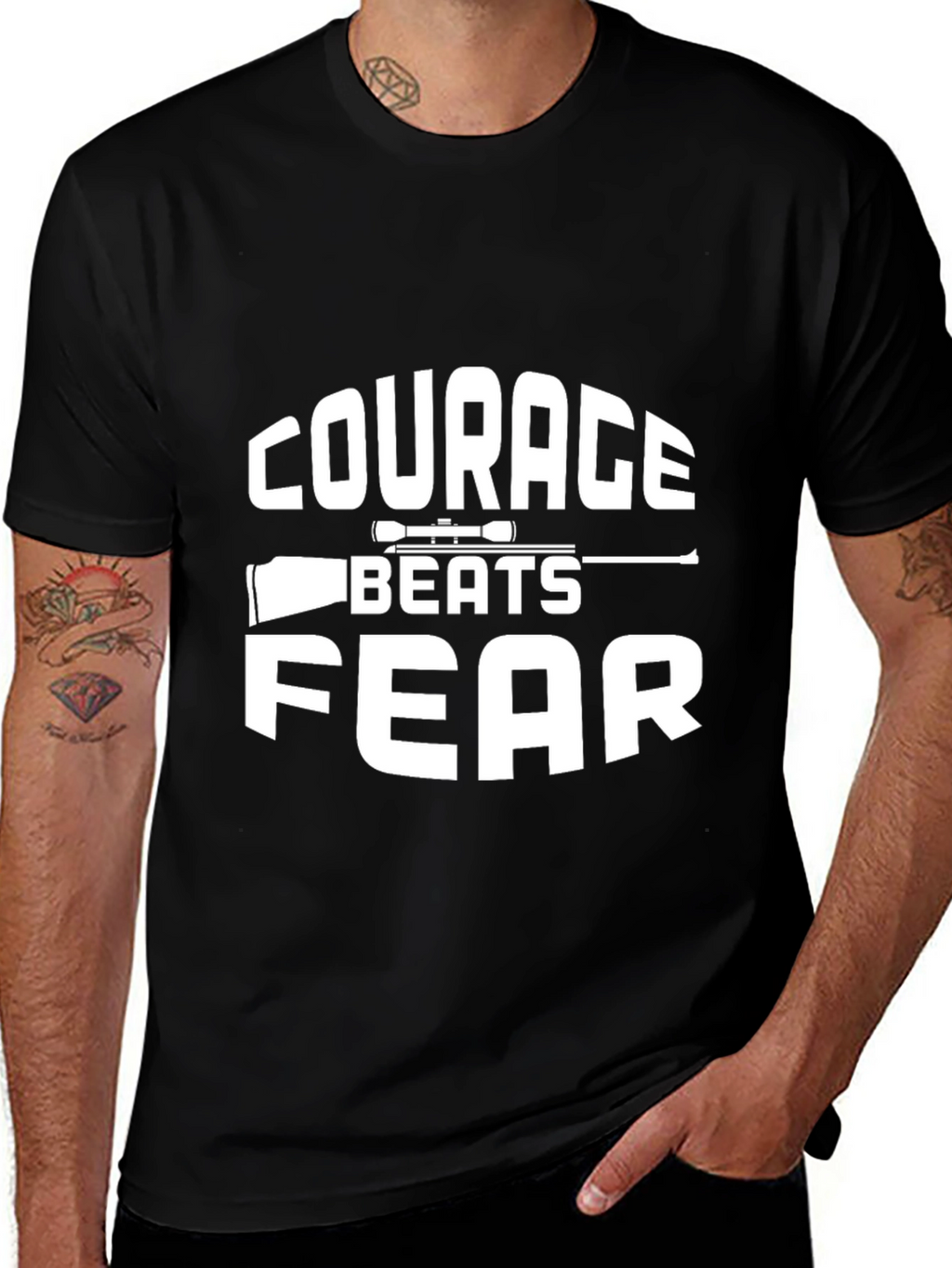 Courage Beats Fear T-Shirt