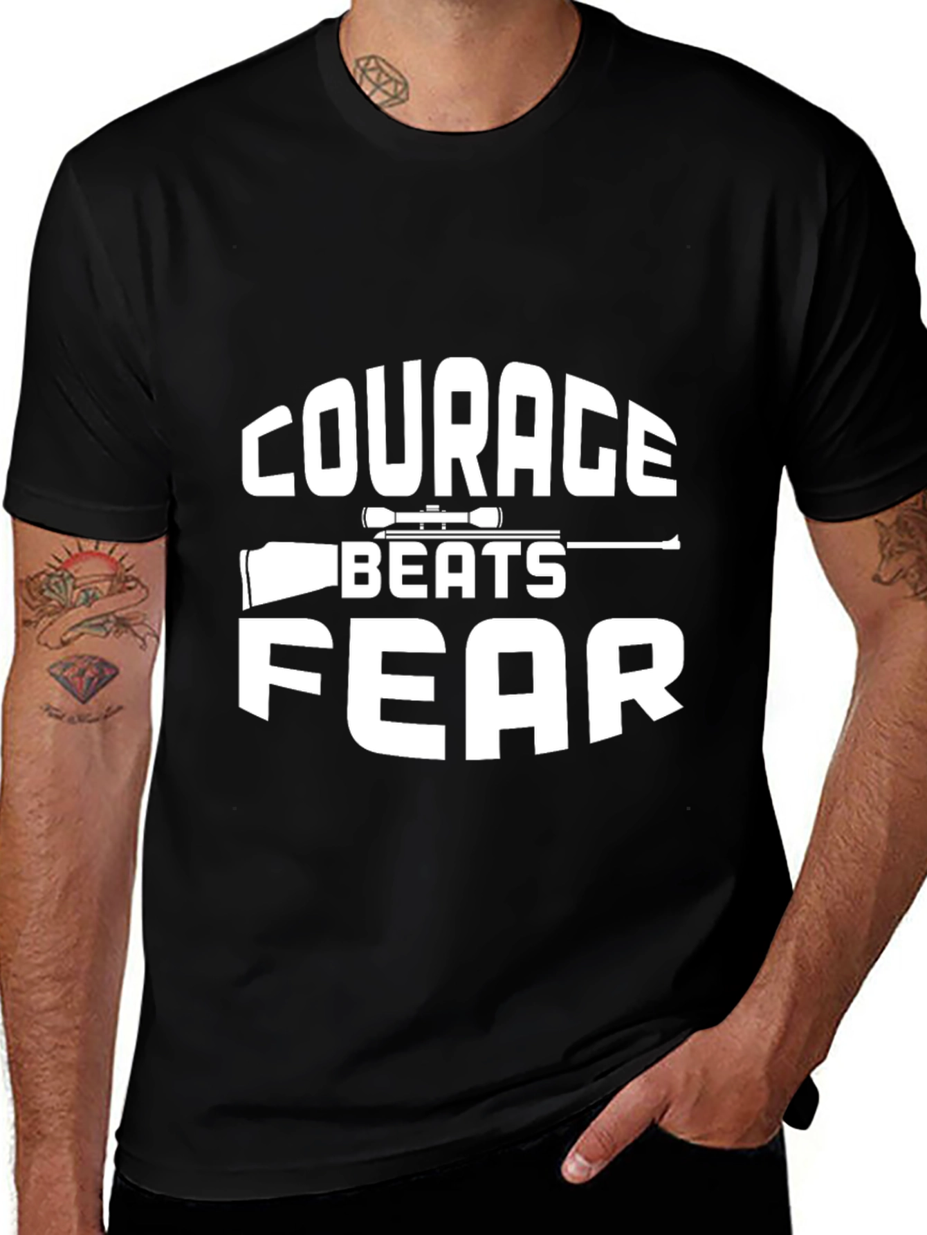 Courage Beats Fear T-Shirt