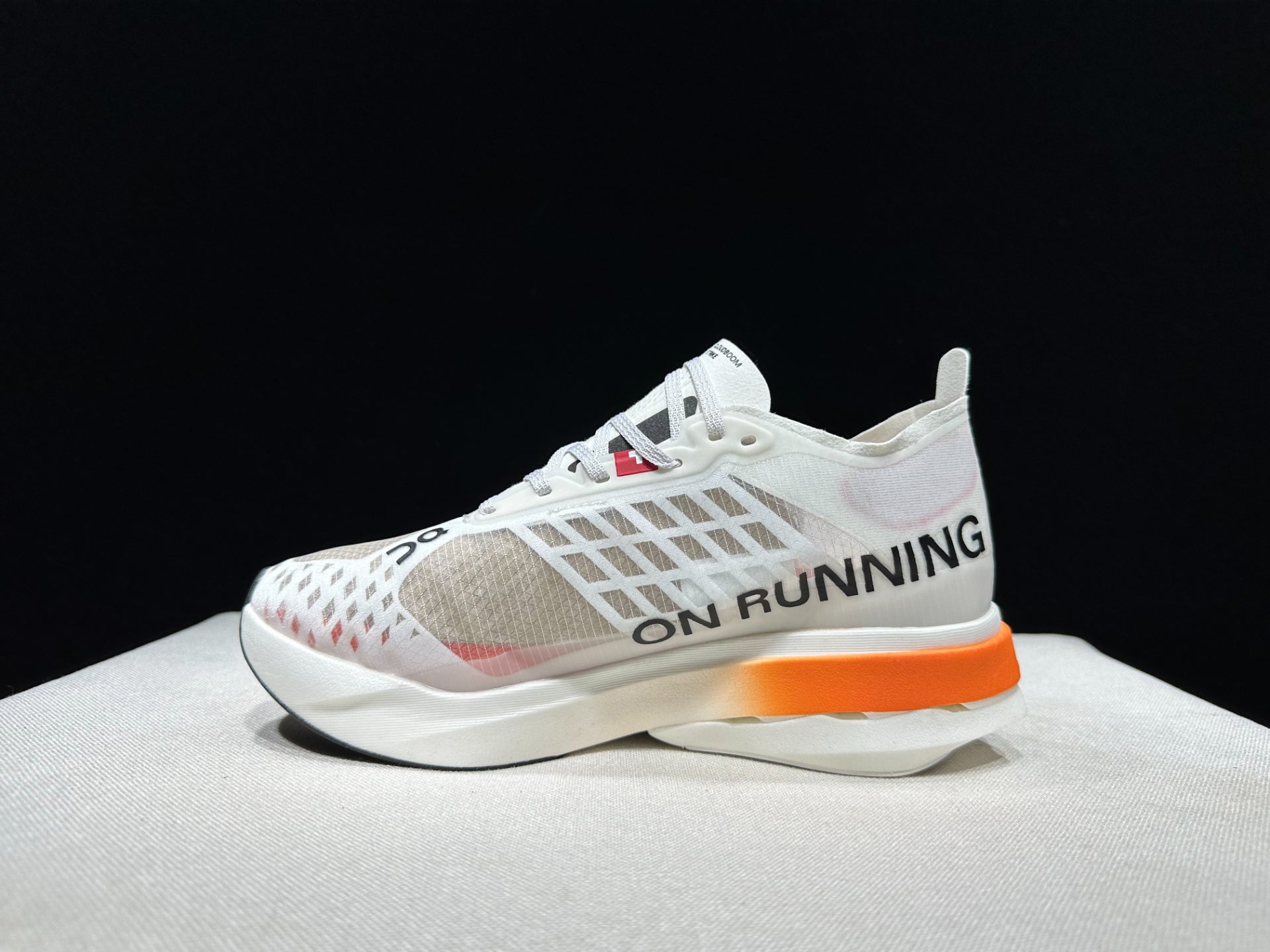 On Cloudboom Strike Running Shoes White Orange