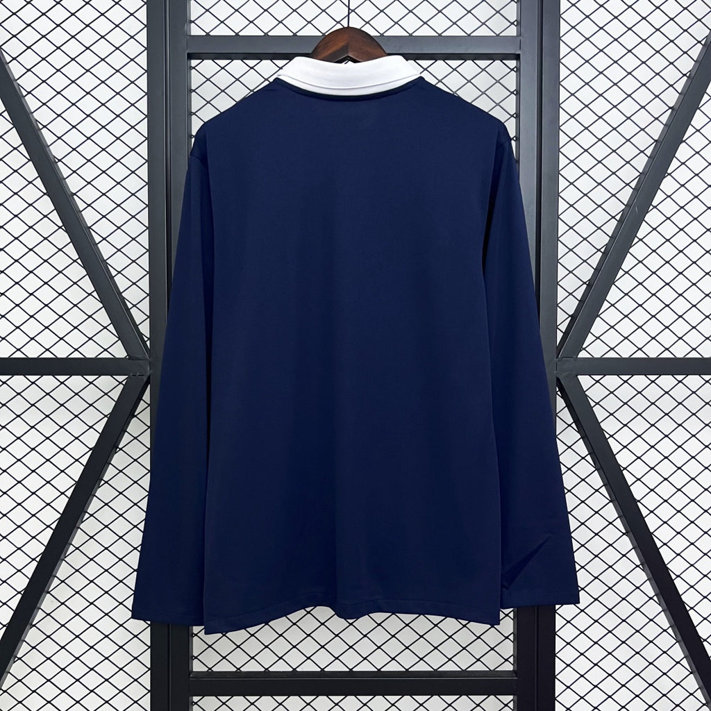 France Rertro Home Long Sleeve Jersey 2014