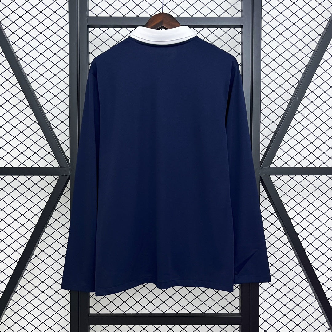 France Rertro Home Long Sleeve Jersey 2014