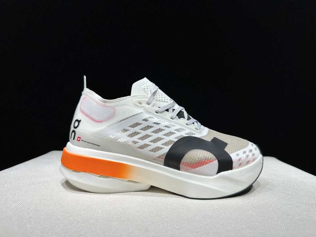 On Cloudboom Strike Running Shoes White Orange