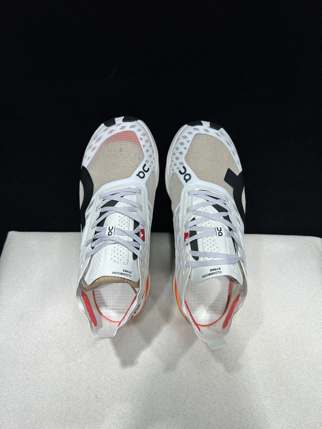 On Cloudboom Strike Running Shoes White Orange