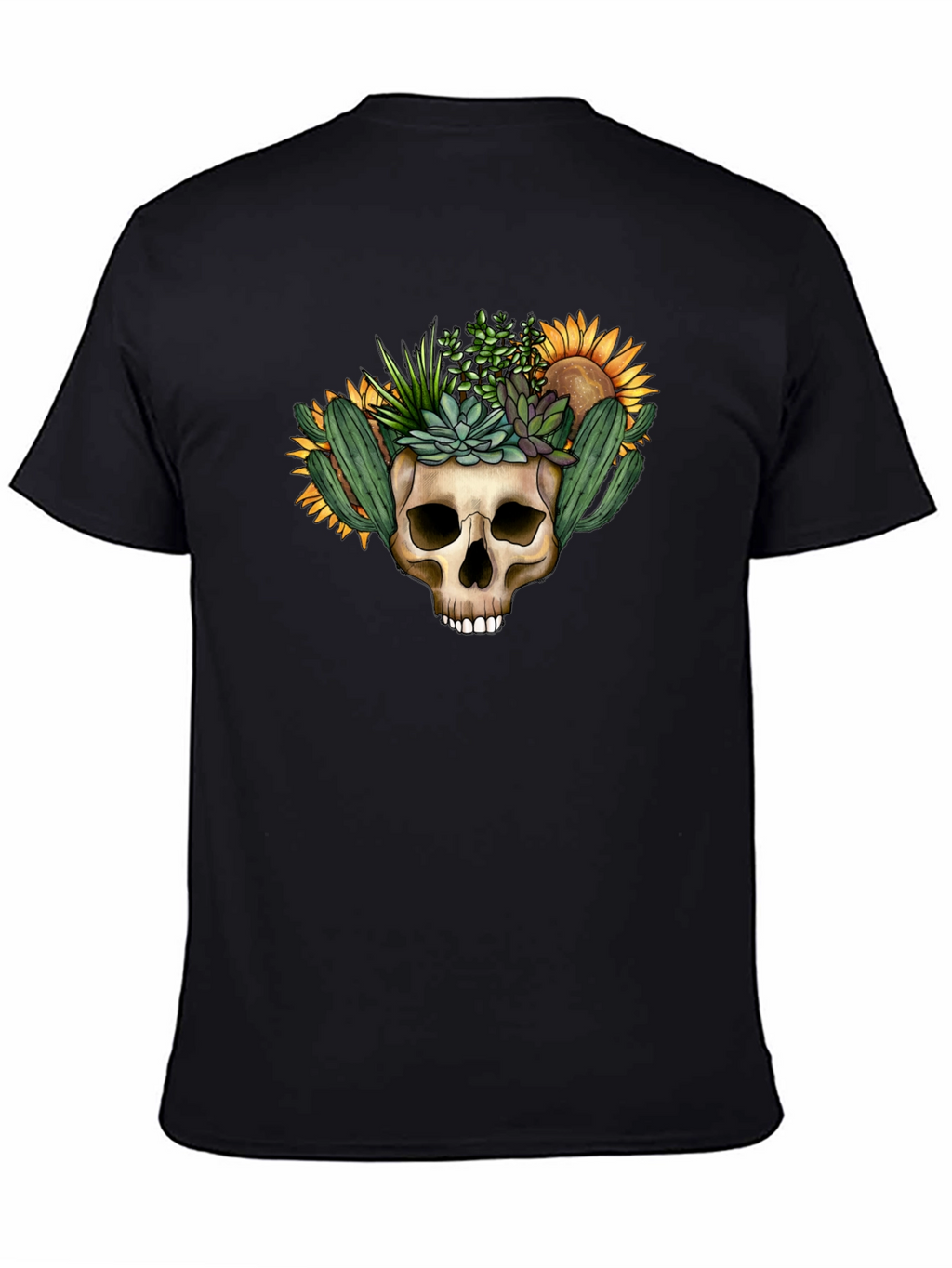 Skull Planter Graphic Tee - Desert Bloom