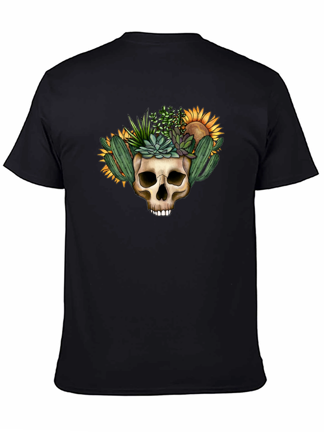 Skull Planter Graphic Tee - Desert Bloom