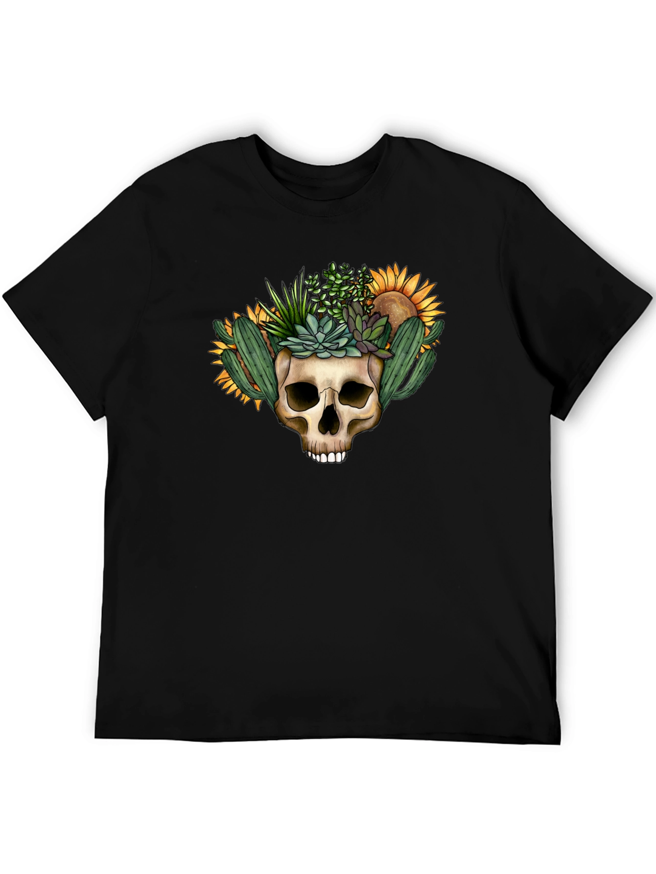 Skull Planter Graphic Tee - Desert Bloom