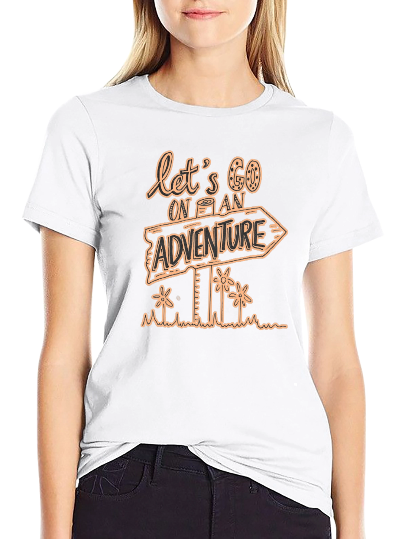 Adventure Awaits Black T-Shirt