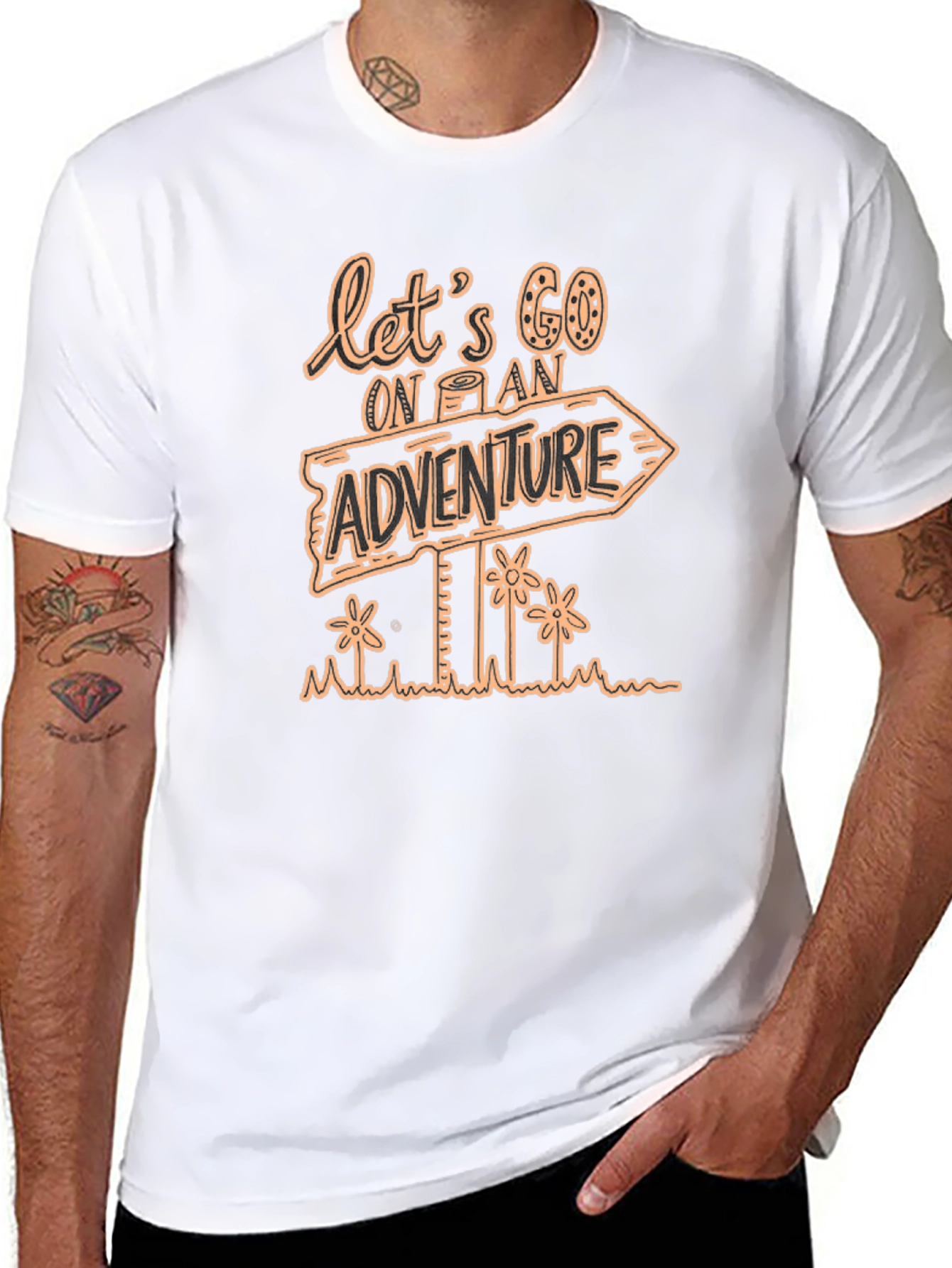 Adventure Awaits Black T-Shirt