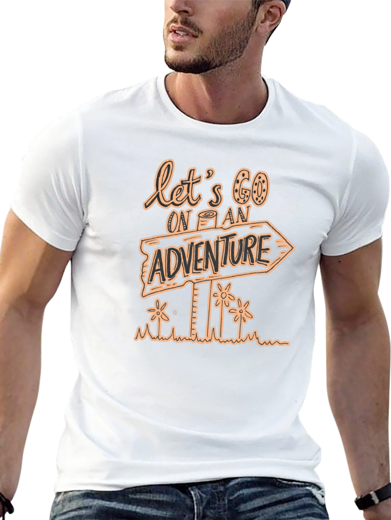 Adventure Awaits Black T-Shirt