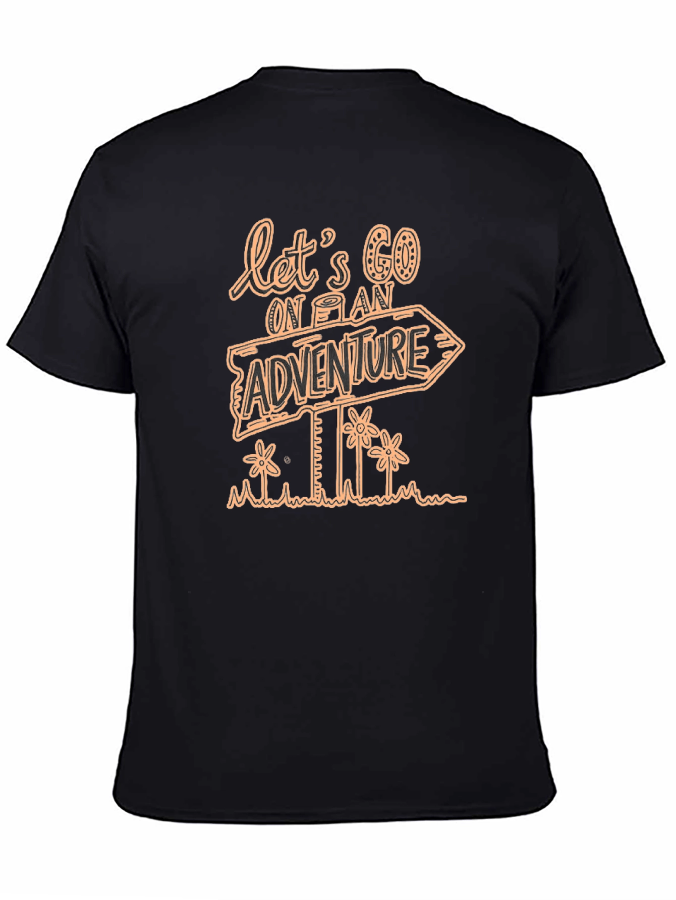 Adventure Awaits Black T-Shirt