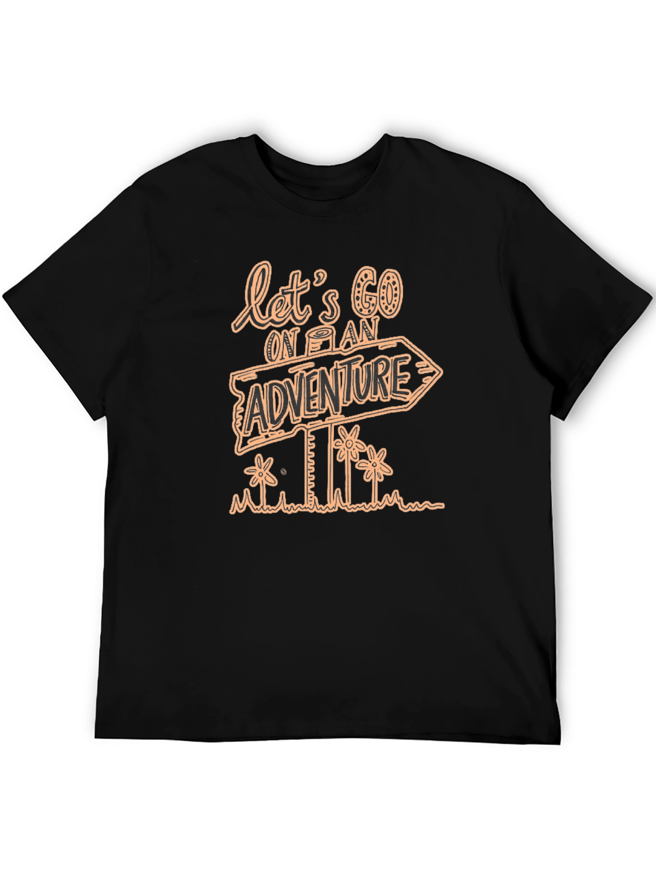 Adventure Awaits Black T-Shirt