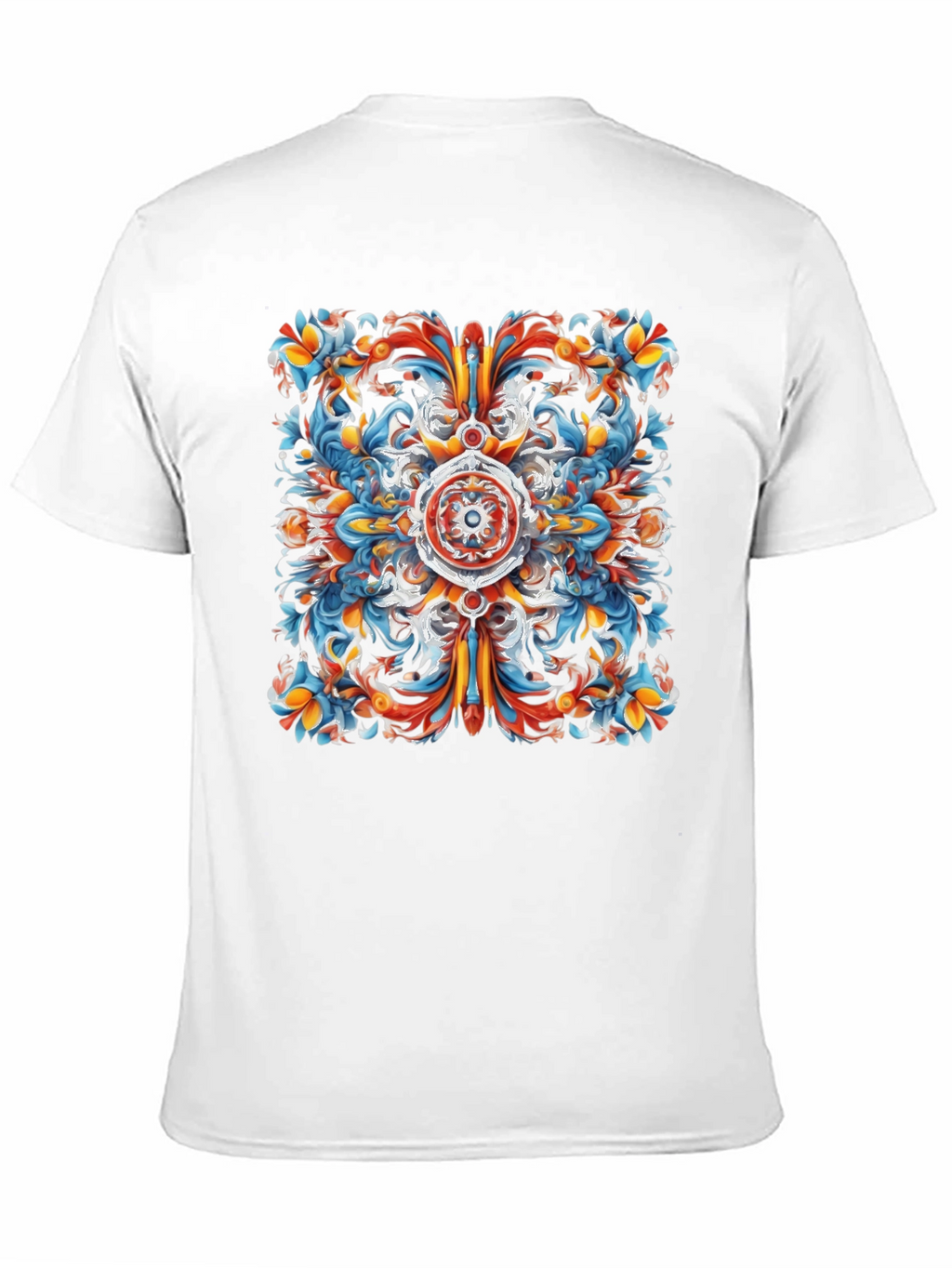 Abstract Ornamental Graphic Print Tee