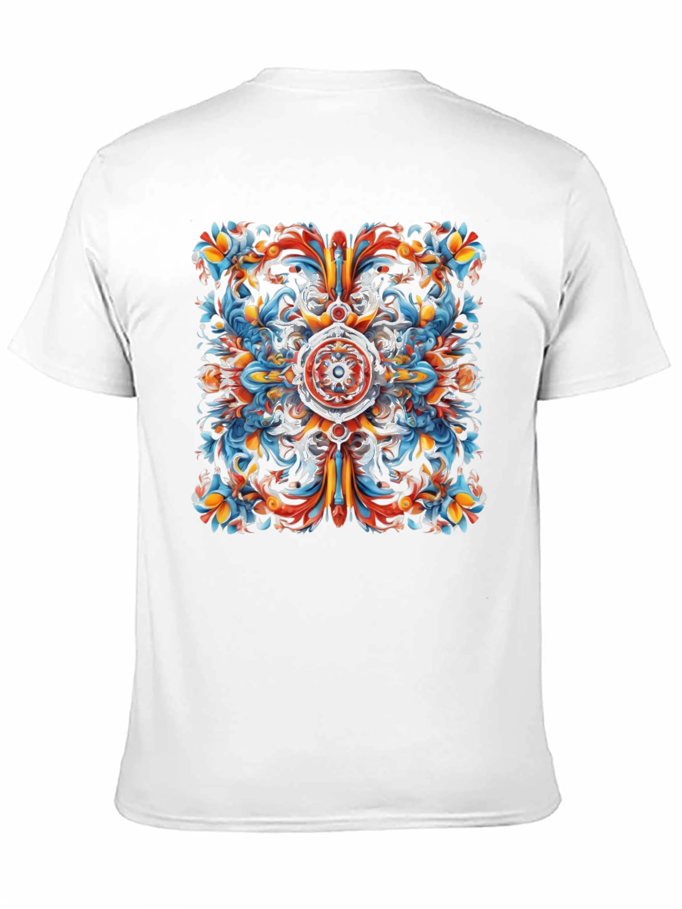 Abstract Ornamental Graphic Print Tee
