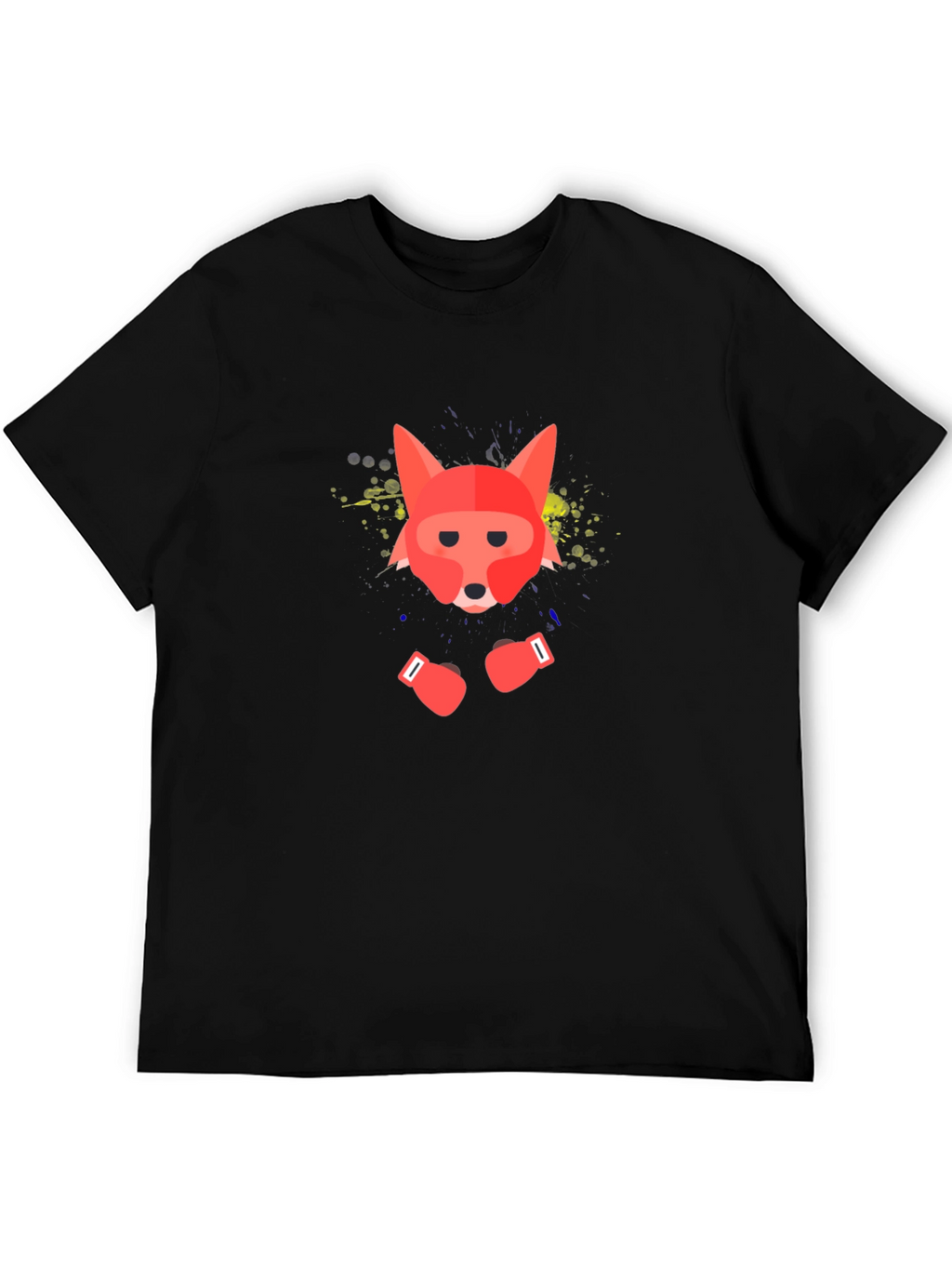 Boxing Fox Graphic Tee - Black T-Shirt