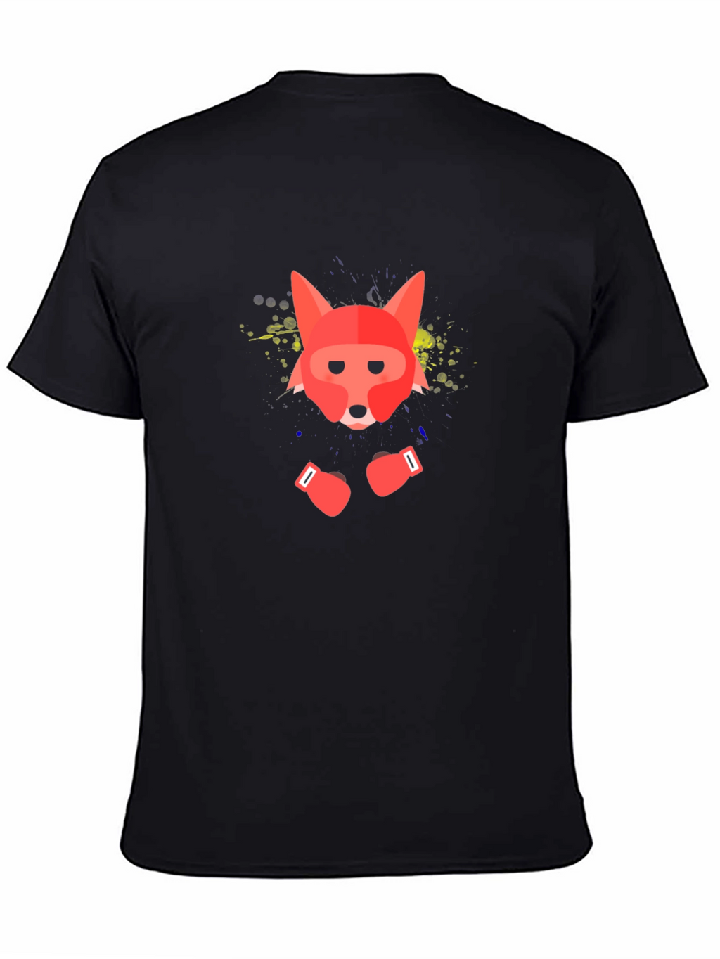 Boxing Fox Graphic Tee - Black T-Shirt