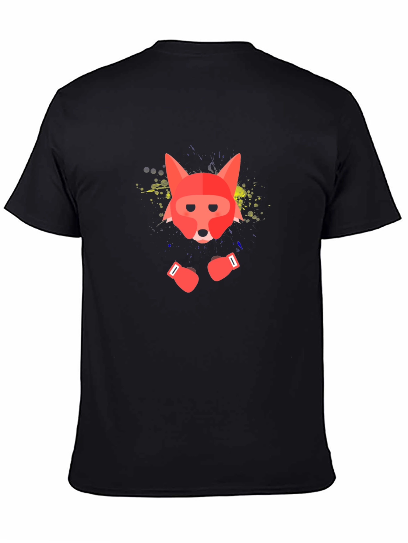 Boxing Fox Graphic Tee - Black T-Shirt