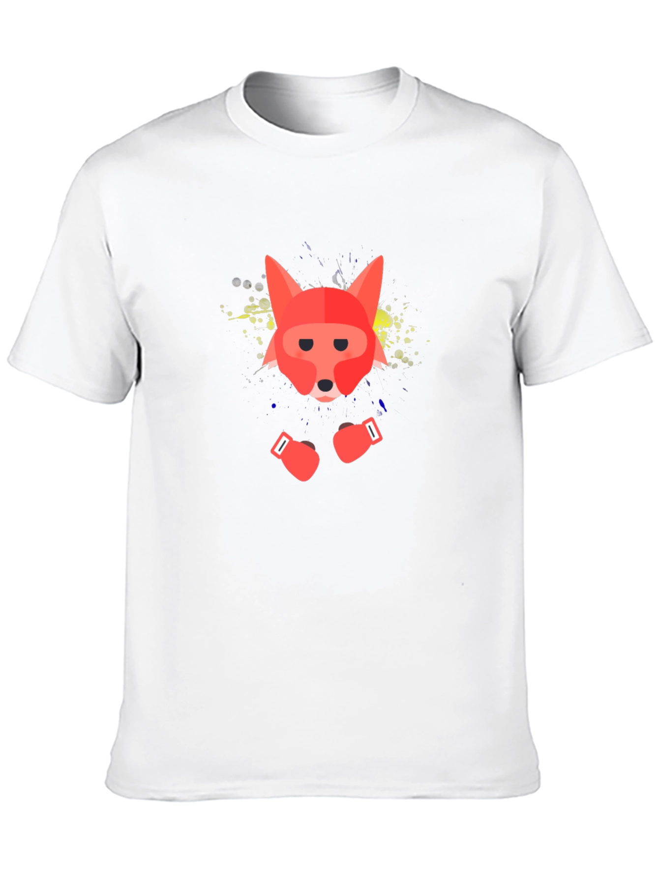 Boxing Fox Graphic Tee - Black T-Shirt