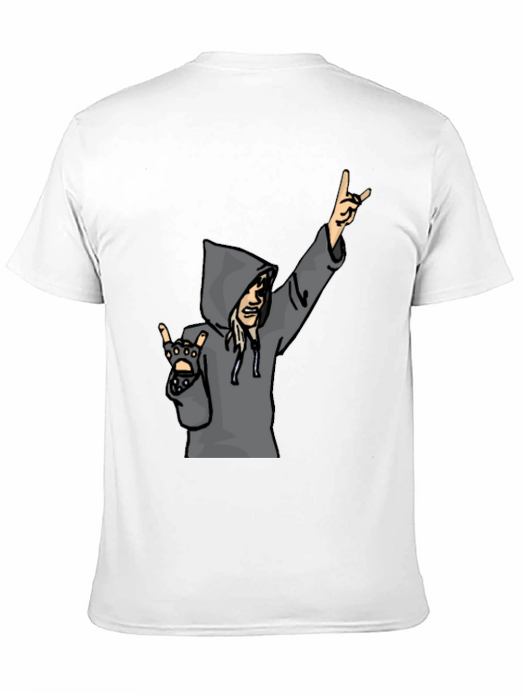 Cartoon Rocker Graphic T-Shirt