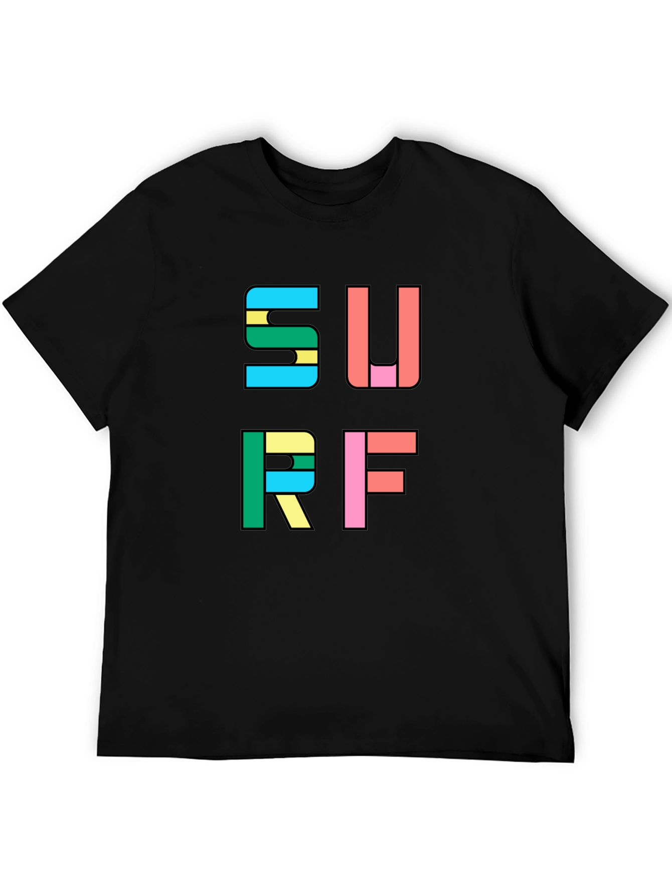 Surf Graphic Tee - Bold Colorful Design