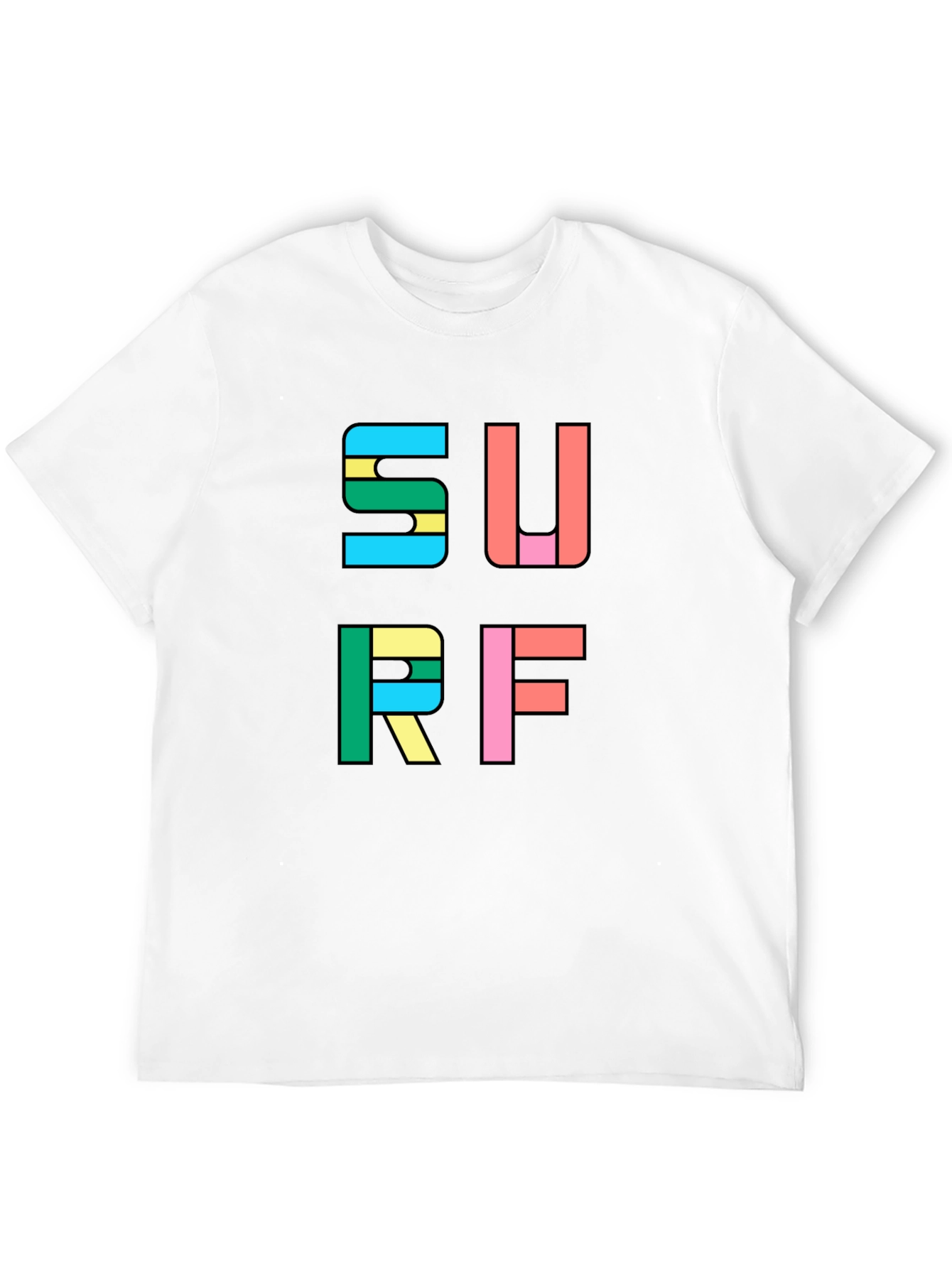 Surf Graphic Tee - Bold Colorful Design