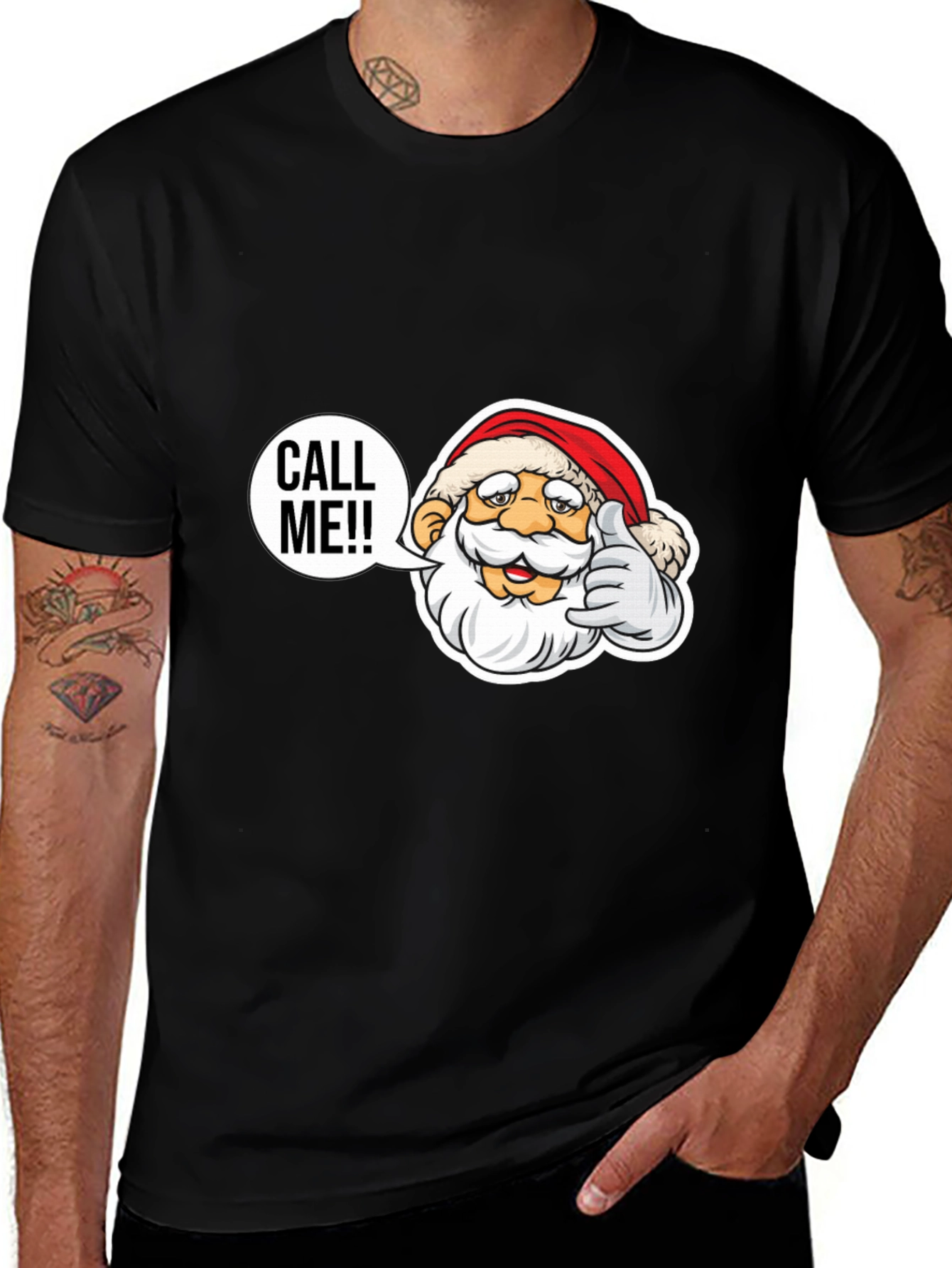 Call Me Santa T-Shirt - Holiday Cheer Apparel